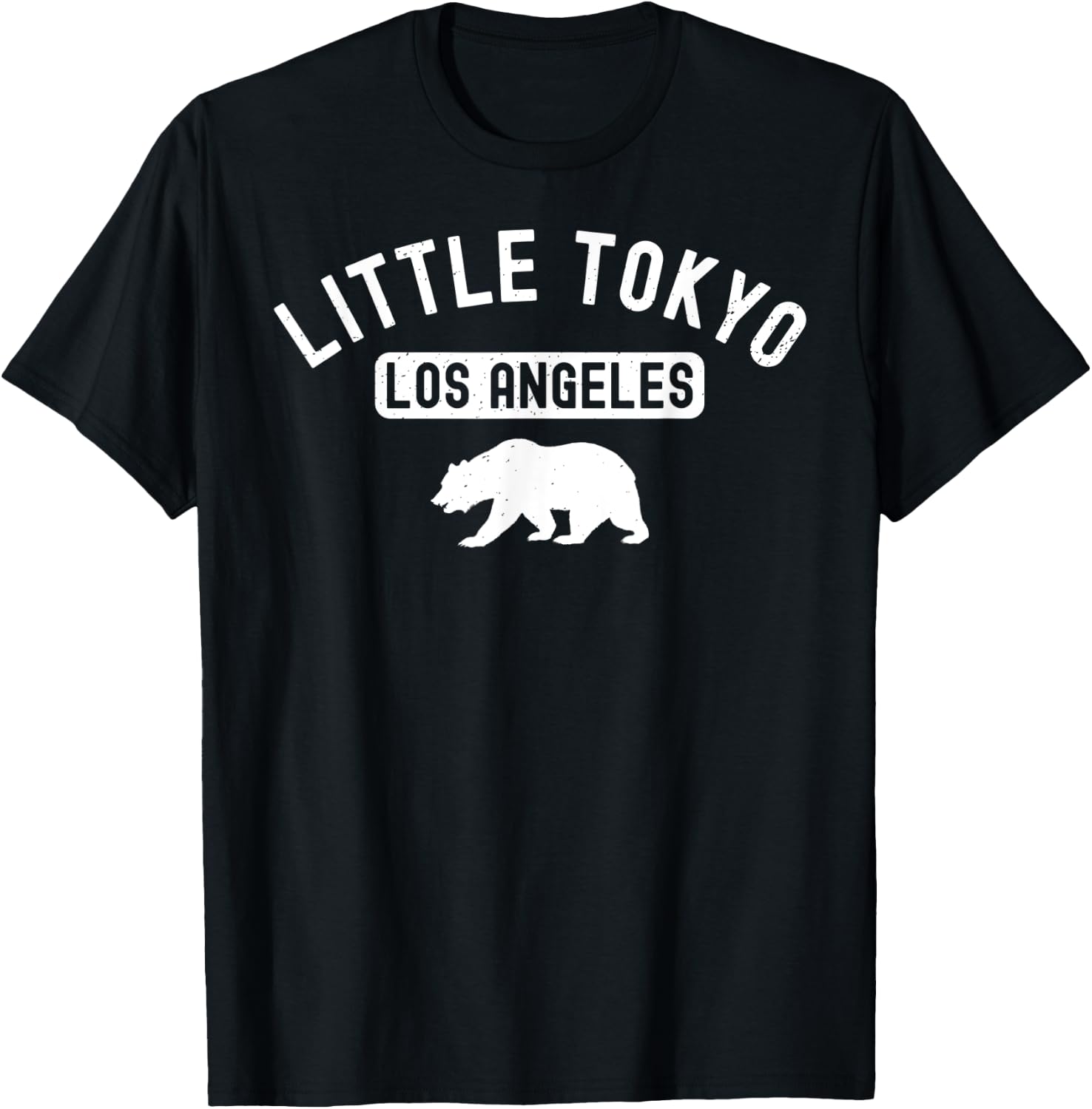 Little Tokyo Los Angeles Street Sign Chinatown Koreatown LA T-Shirt - T-Shirt | Black