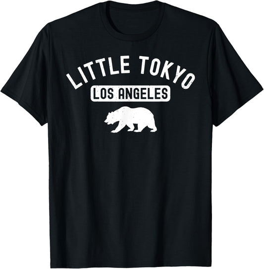Little Tokyo Los Angeles Street Sign Chinatown Koreatown LA T-Shirt - T-Shirt | Black