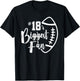 Number 18's Biggest Fan Shirt Football Player Mom Dad Family T-Shirt - T-Shirt | Black