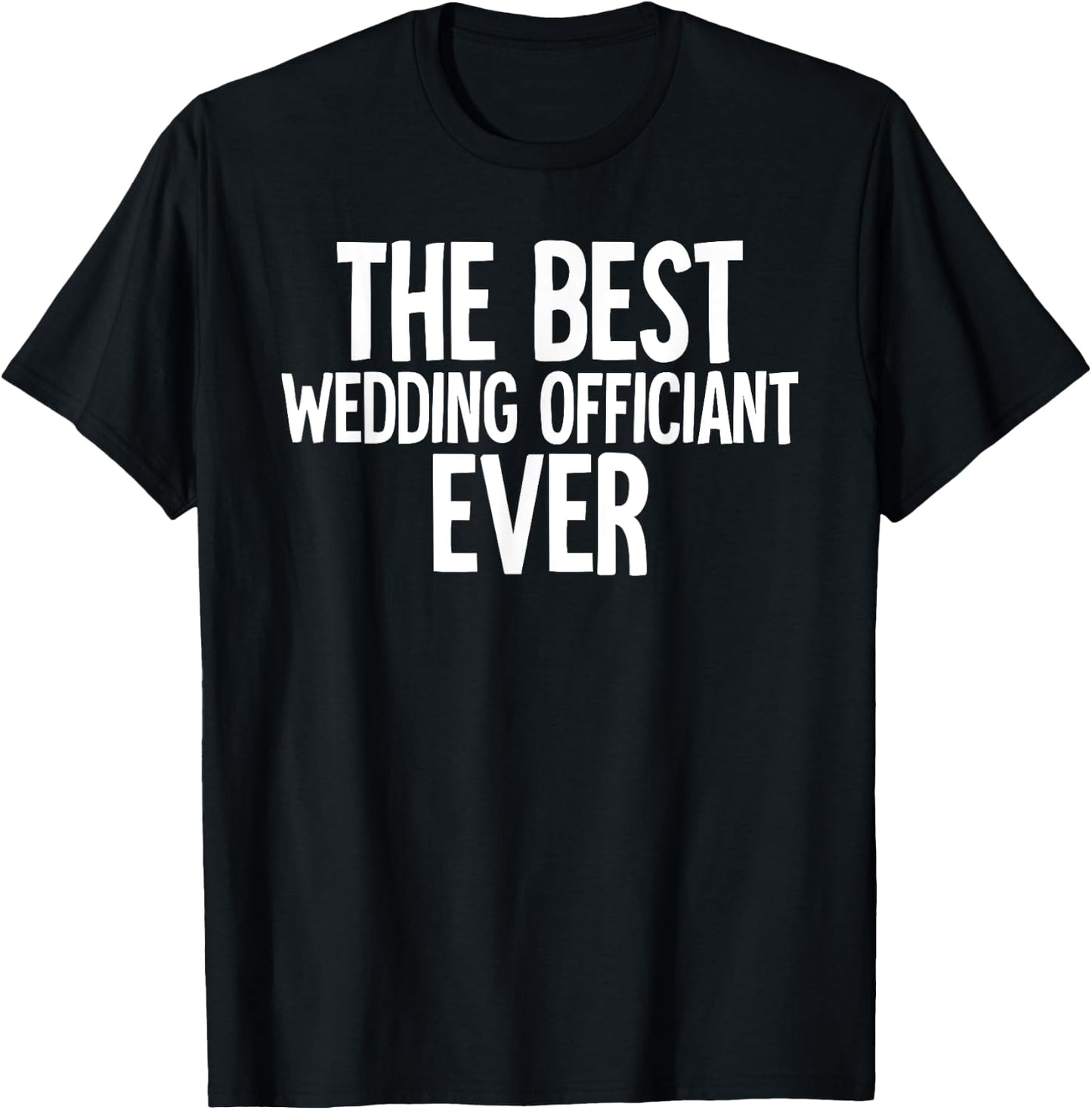Best Wedding Officiant Ordained Minister T-Shirt - T-Shirt | Black