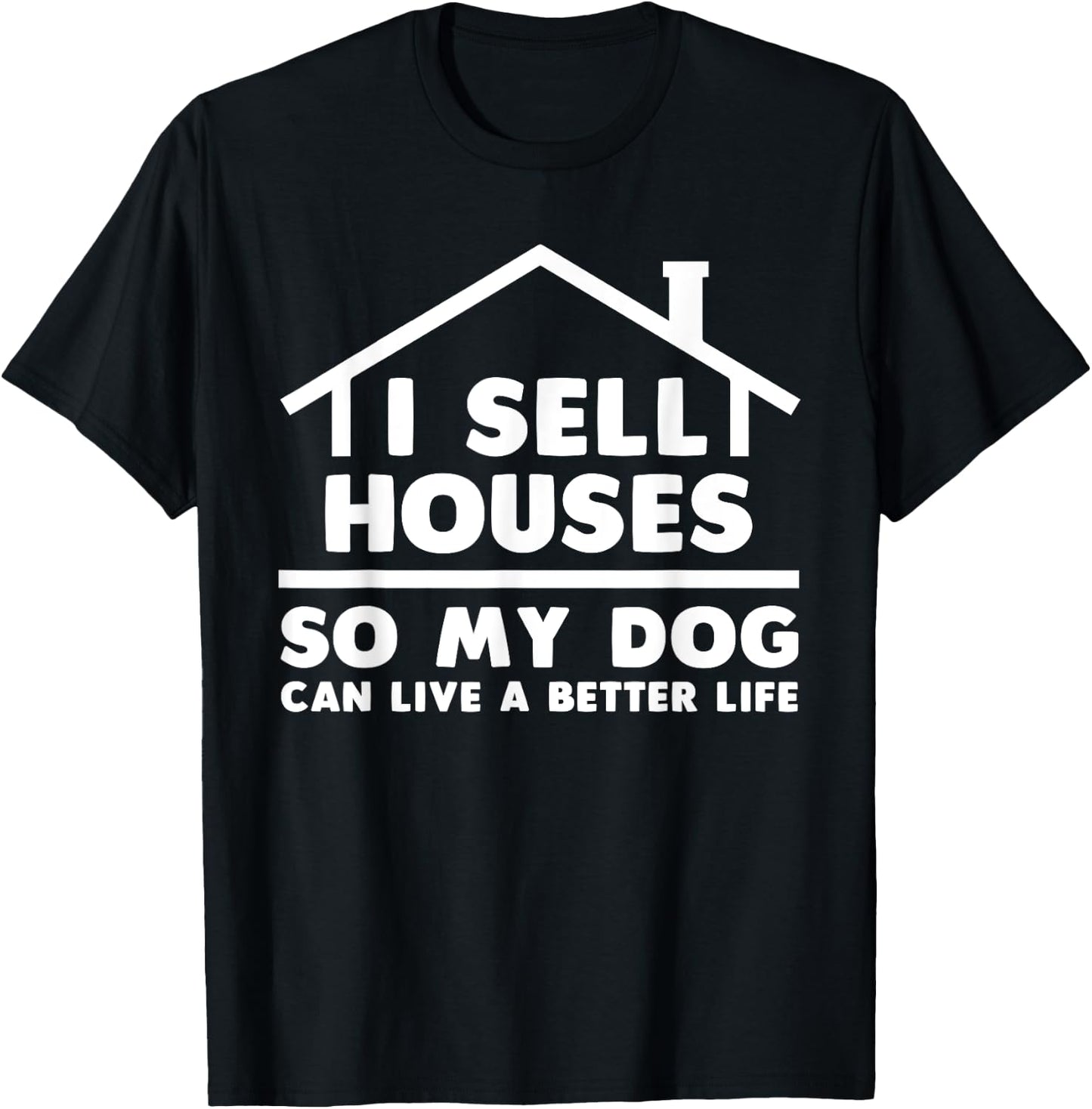 Funny Realtor Art Women Real Estate House Lovers T-Shirt - T-Shirt | Black