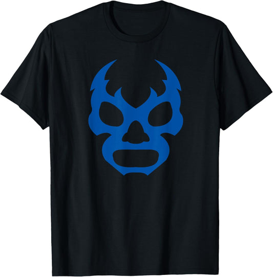 Lucha Libre Face Funny Mexican Wrestler Hero Gift T-Shirt - T-Shirt | Black