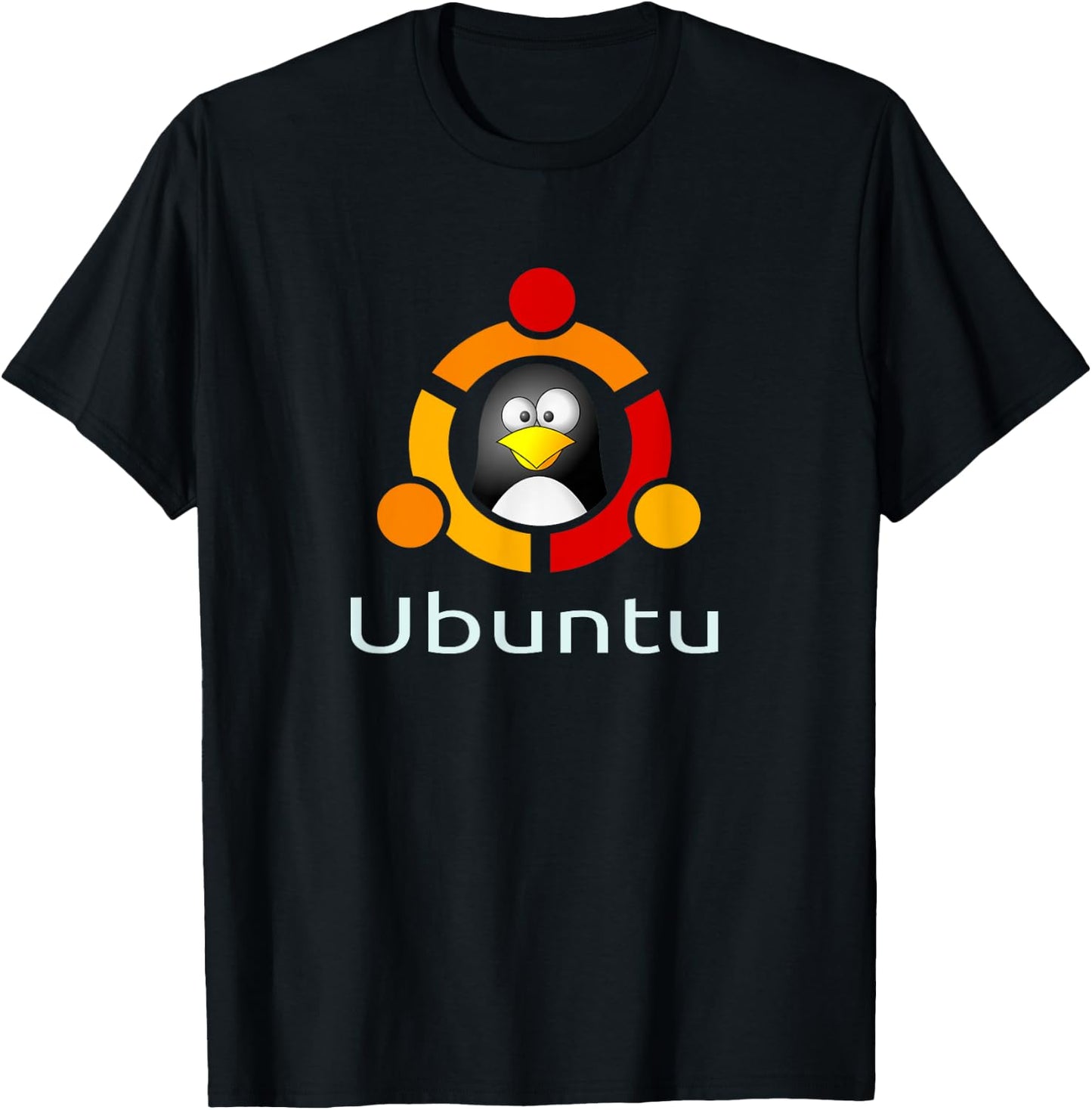 Ubuntu Linux Os funny Tux Penguin -Shirt T-Shirt - T-Shirt | Black