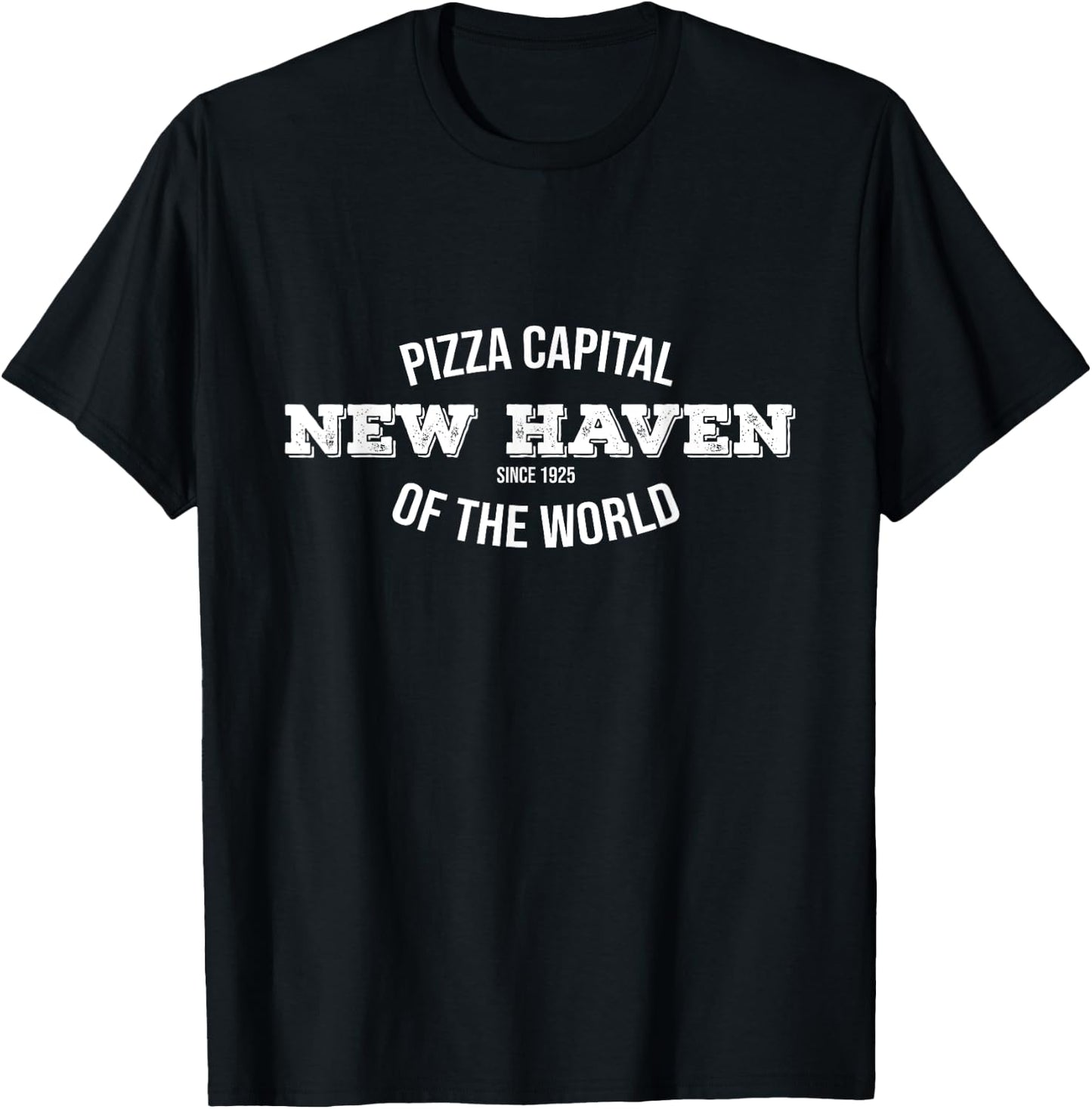 Pizza Capital CT | I Love New Haven Apizza Pride Gifts T-Shirt - T-Shirt | Black