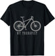 Mountain Bike My Therapist Funny MTB Biker Bicycle Cycling T-Shirt - T-Shirt | Black