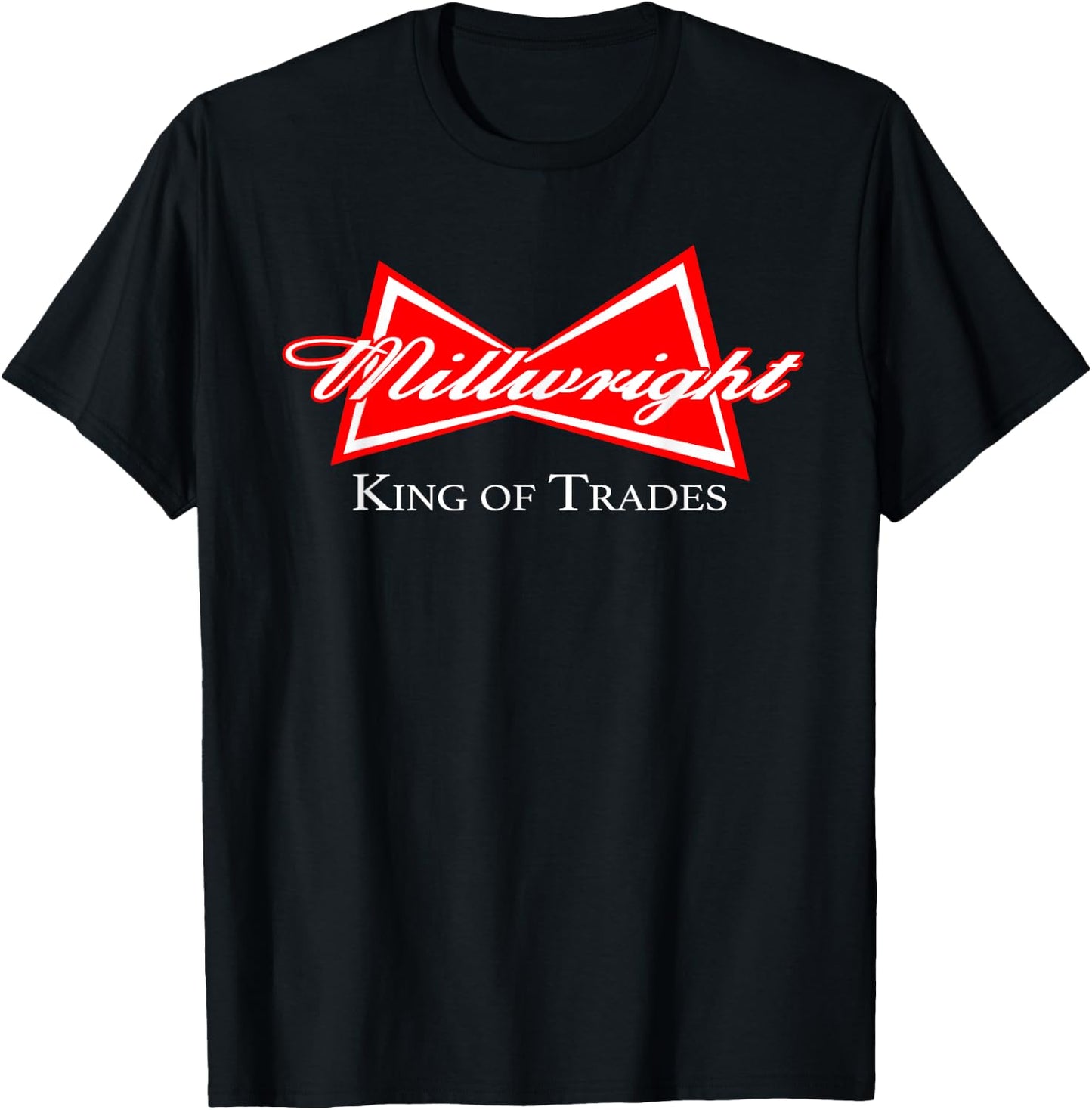 Funny Millwright King of Trades Metalworker Wrench Design T-Shirt - T-Shirt | Black