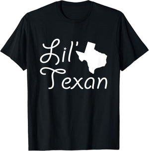 Lil' Texan | Funny Texas Kid Toddler | Boy Girl T-Shirt - T-Shirt | Black