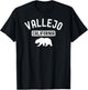 Vallejo California Bear Bay Area Retro Northern California T-Shirt - T-Shirt | Black
