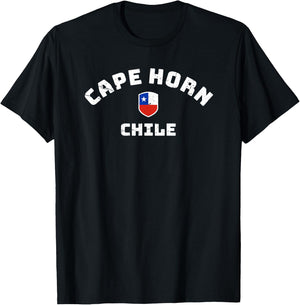 Cape Horn Chile, Chilean Flag T-Shirt - T-Shirt | Black