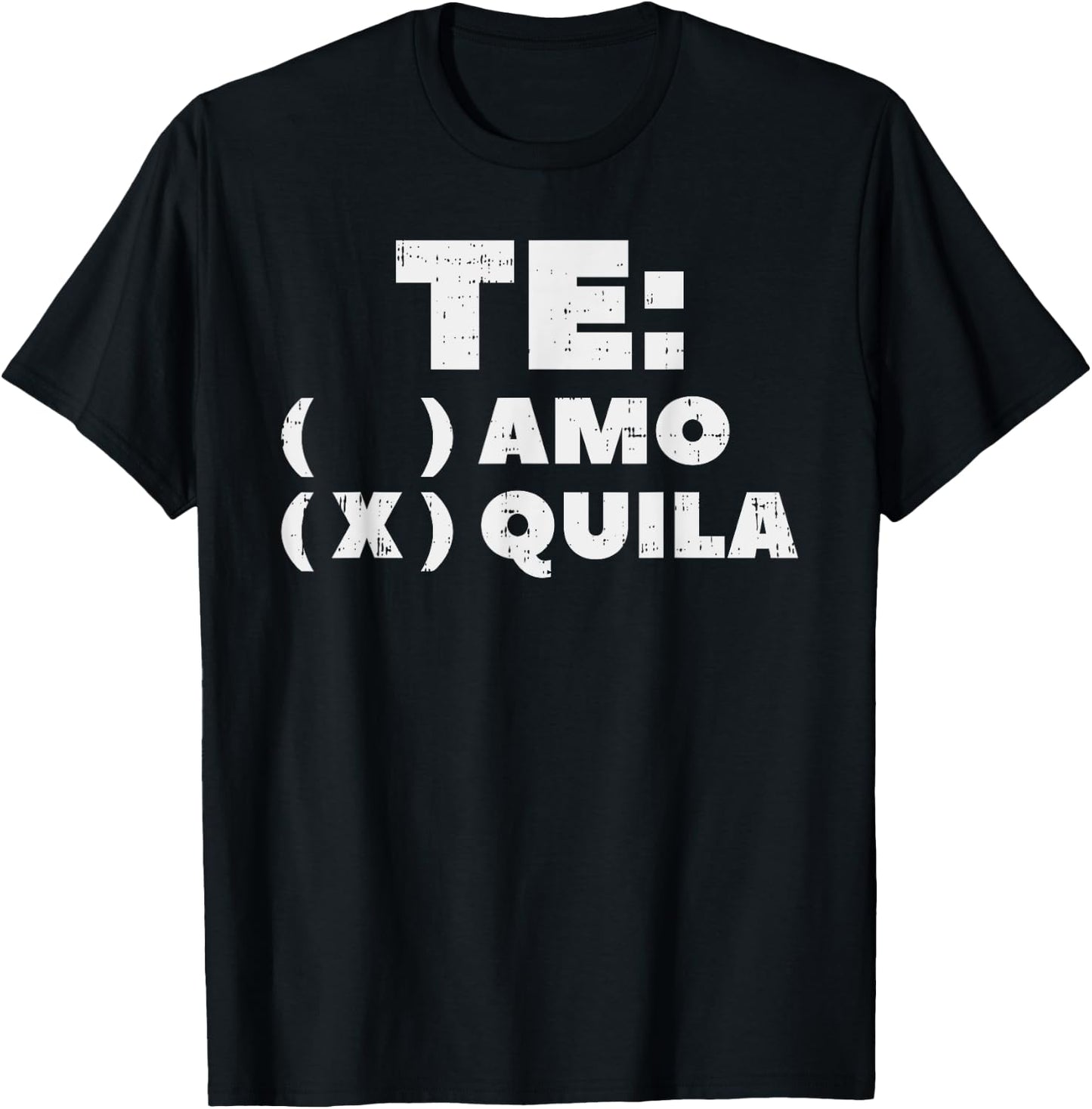 Te Amo Tequila Funny Mexican Fiesta Party Drinking Pub T-Shirt - T-Shirt | Black