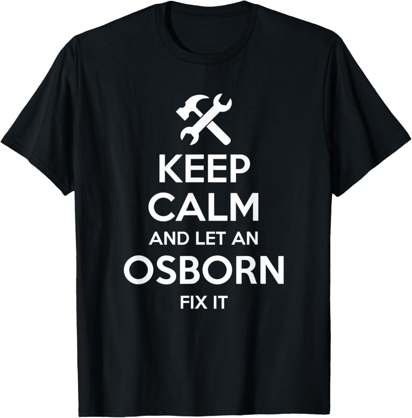 OSBORN Funny Surname Birthday Family Tree Reunion Gift T-Shirt - T-Shirt | Black