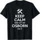 OSBORN Funny Surname Birthday Family Tree Reunion Gift T-Shirt - T-Shirt | Black