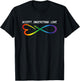 Accept Understand Love Neurodiversity Infinity Autism T-Shirt - T-Shirt | Black