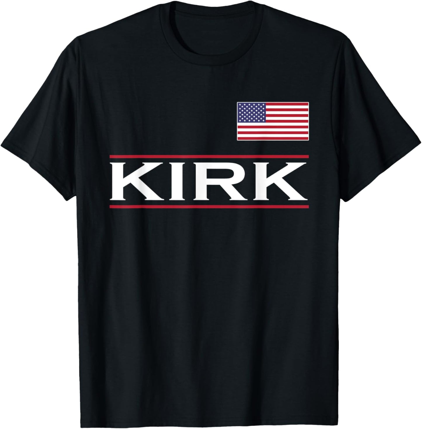 KIRK Personalized Name Funny Birthday Gift T-Shirt - T-Shirt | Black
