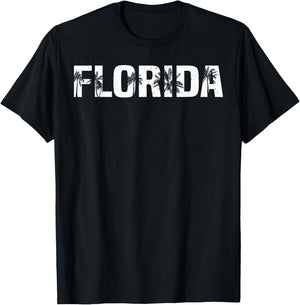 Florida The Sunshine State Women Girls Kids T-Shirt - T-Shirt | Black