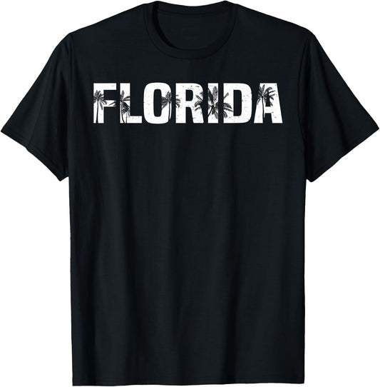 Florida The Sunshine State Women Girls Kids T-Shirt - T-Shirt | Black