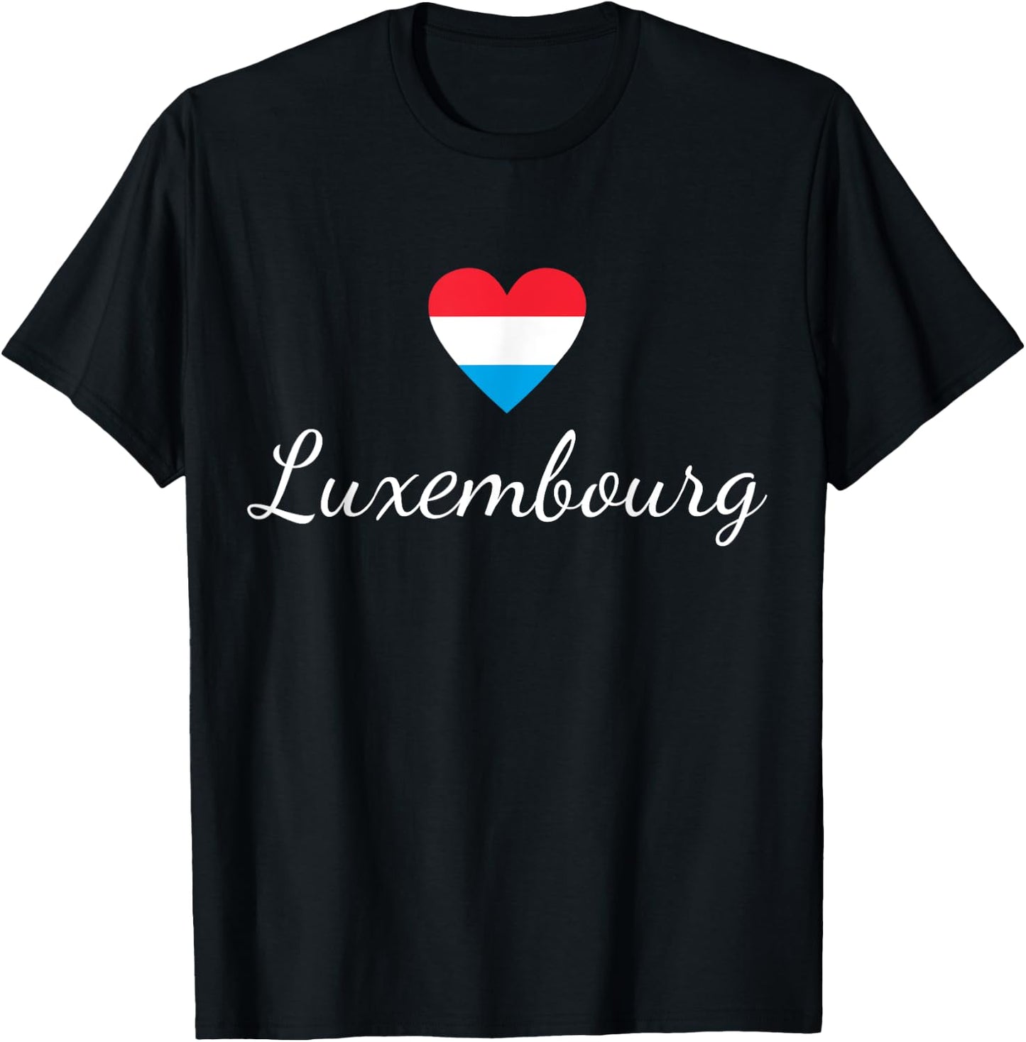 Luxembourg Flag, Luxembourg Travel, Luxembourger, Luxembourg T-Shirt - T-Shirt | Black