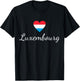 Luxembourg Flag, Luxembourg Travel, Luxembourger, Luxembourg T-Shirt - T-Shirt | Black