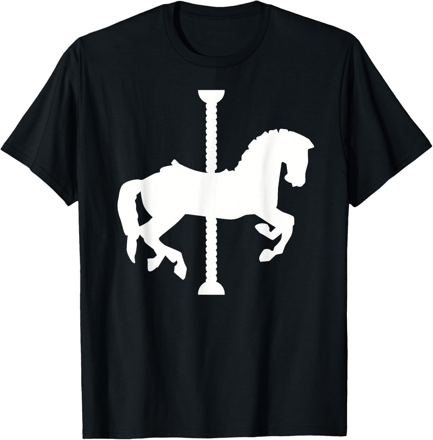 Carousel horse T-Shirt - T-Shirt | Black