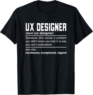 Ux Designer Definition Design - Interaction Designers Noun T-Shirt - T-Shirt | Black