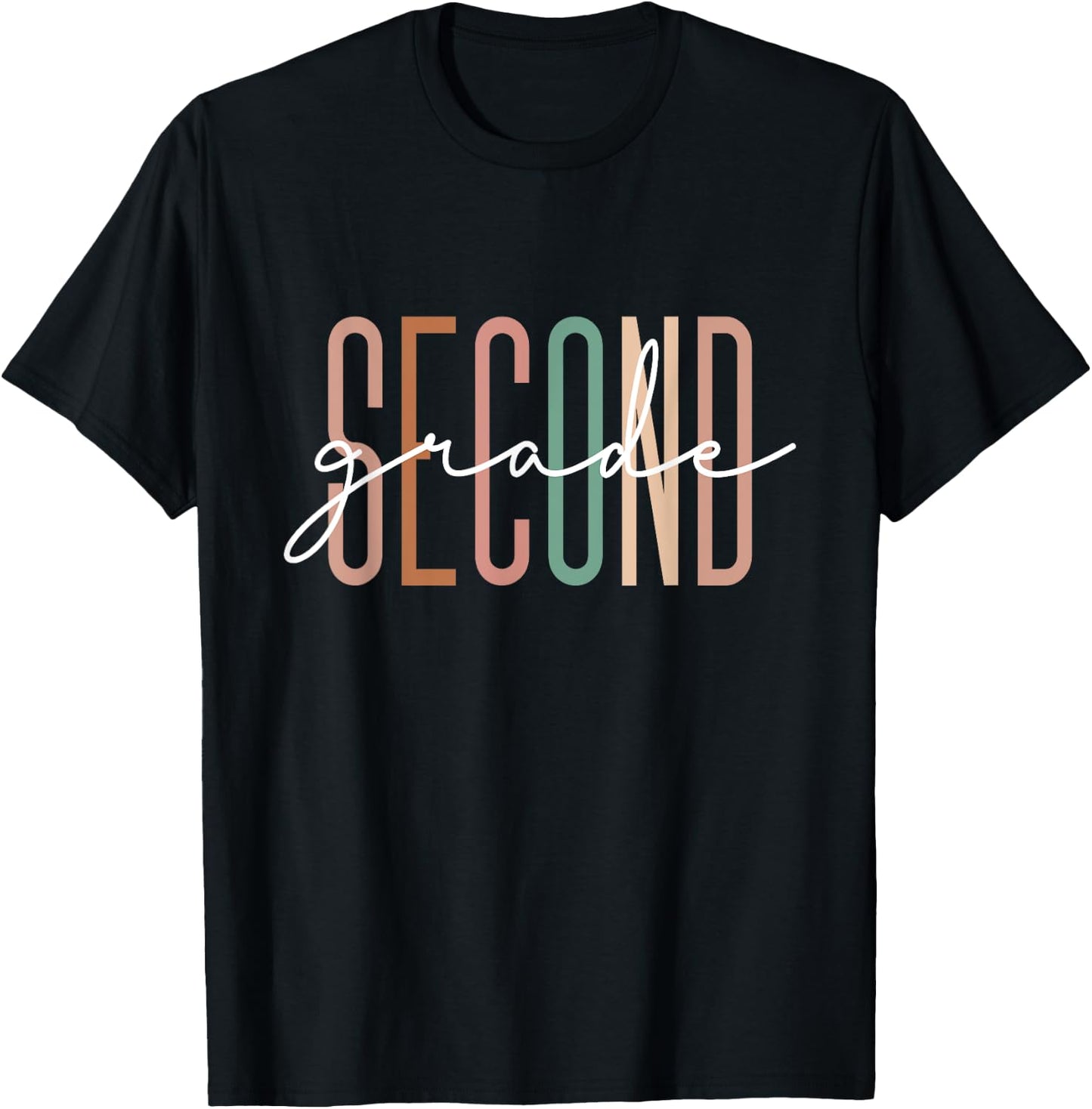 Second Grade Girls Boys Teacher Team 2nd Grade Squad T-Shirt - T-Shirt | Black