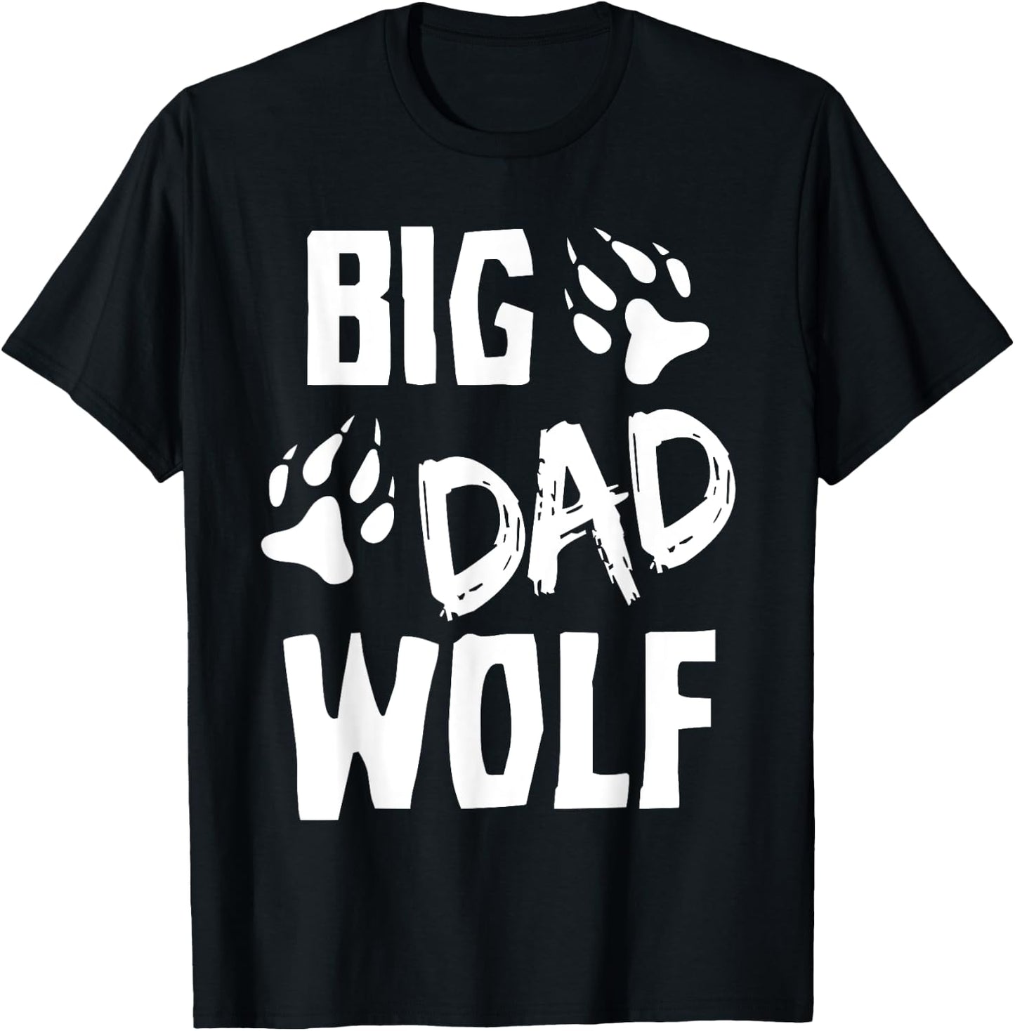 Halloween Shirt Dad Men Funny Costume Daddy Big Dad Wolf T-Shirt - T-Shirt | Black