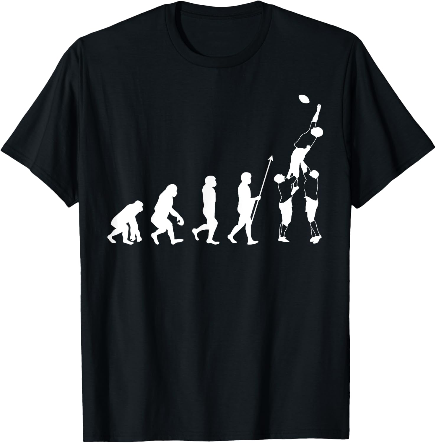 Evolution Rugby Player – XV France Rugby Gift T-Shirt - T-Shirt | Black