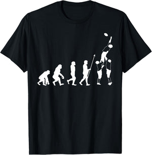 Evolution Rugby Player – XV France Rugby Gift T-Shirt - T-Shirt | Black