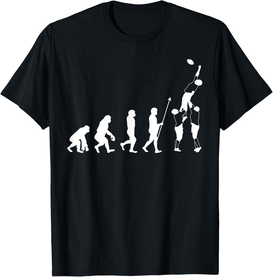 Evolution Rugby Player – XV France Rugby Gift T-Shirt - T-Shirt | Black