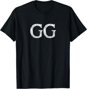 GG Funny Meme Male Friend Brother Teen Good Game Slang T-Shirt - T-Shirt | Black