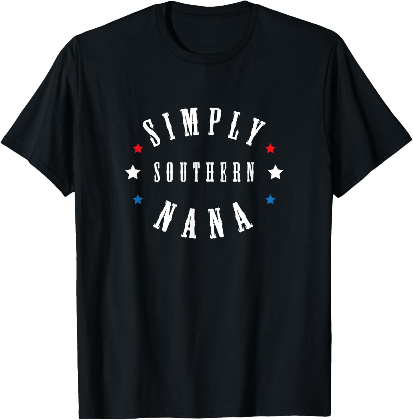 Simply southern Nana Round Text design Women T-Shirt - T-Shirt | Black