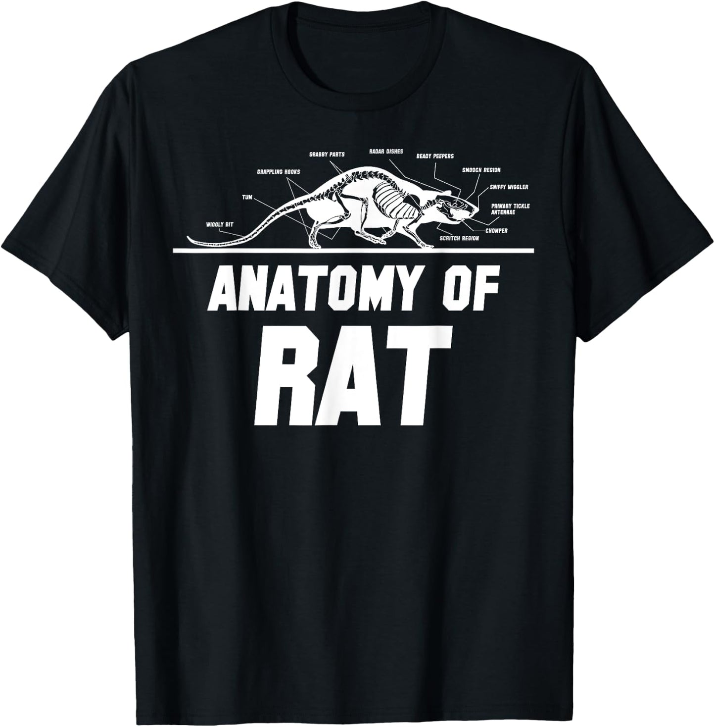 Anatomy of Rat - Rat Costume Mouse Rat T-Shirt - T-Shirt | Black