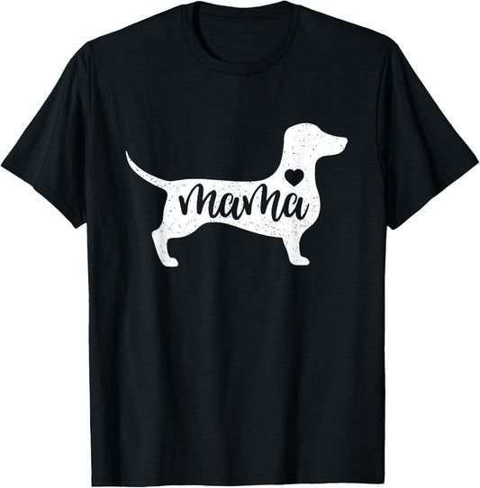 Dachshund Mother's Day Mum Dog Mum Gift Dachshund Mum T-Shirt - T-Shirt | Black