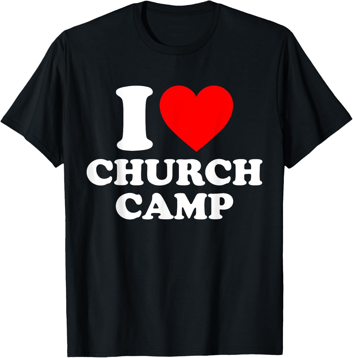 VBS I Love Church Camp Christian Vacation Bible School Jesus T-Shirt - T-Shirt | Black