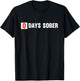 0 Days Sober Beer and Vodka T-Shirt - T-Shirt | Black
