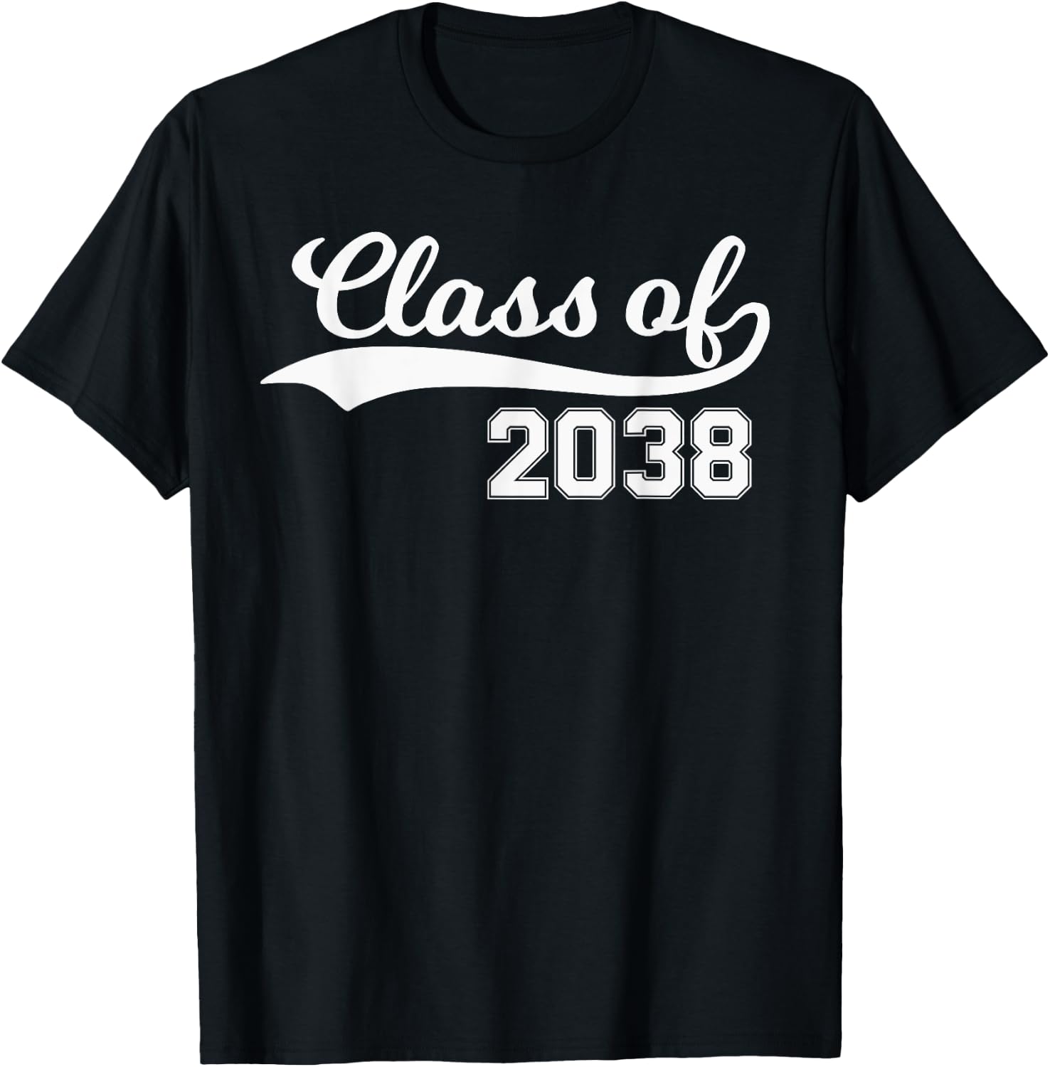 Class of 2038 Grow with Me First Day of School T-Shirt - T-Shirt | Black