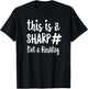This Is A Sharp Not A Hashtag Teacher Gift Women Girls Kids T-Shirt - T-Shirt | Black