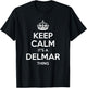DELMAR Gift Name Keep Calm Funny Personalized Joke Men T-Shirt - T-Shirt | Black