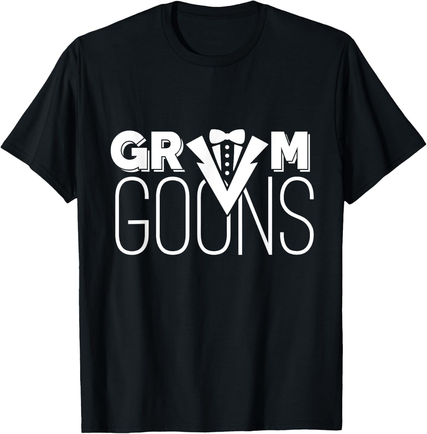 Grooms Goons Groomsman T-Shirt - T-Shirt | Black