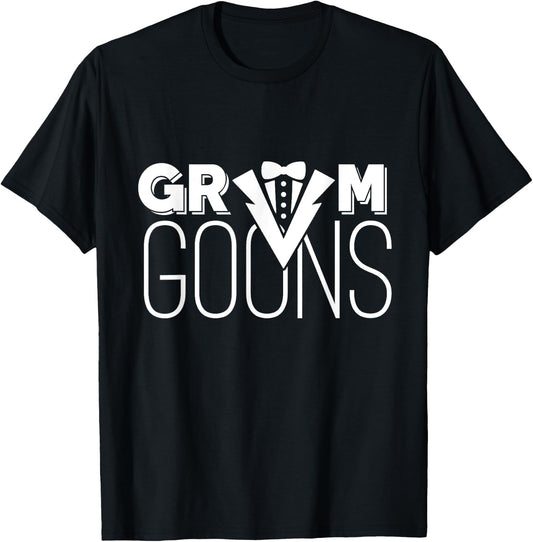 Grooms Goons Groomsman T-Shirt - T-Shirt | Black