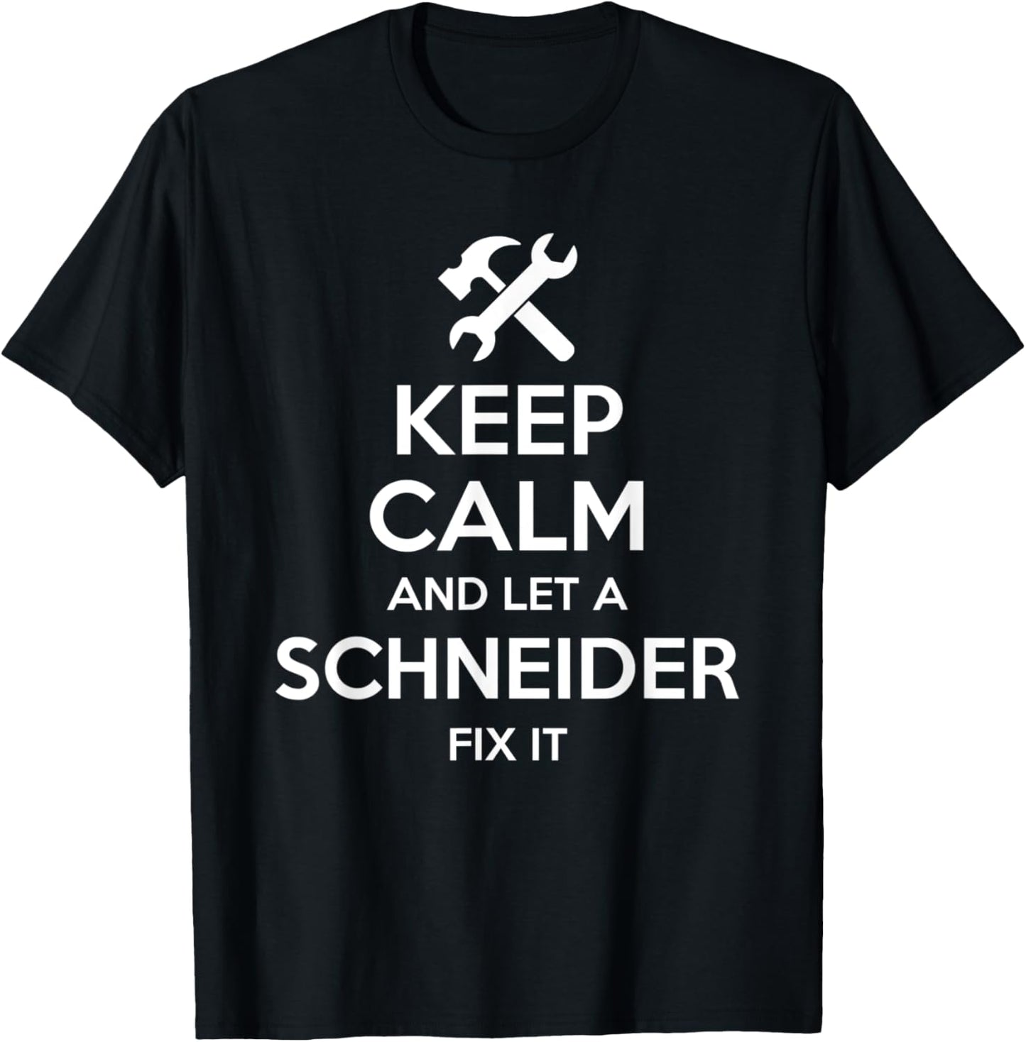 SCHNEIDER Funny Surname Birthday Family Tree Reunion Gift T-Shirt - T-Shirt | Black