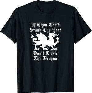 Fire Dragon Renaissance Fair Faire Festival Medieval Theme T-Shirt - T-Shirt | Black