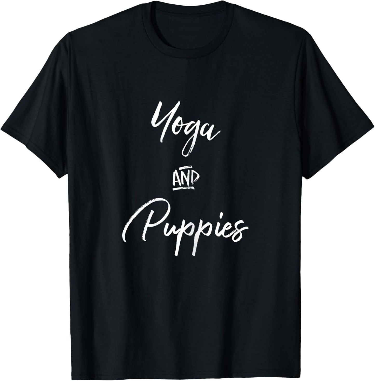 Yoga and Puppies Shirt,Namastay At Home with My Dog Lovers T-Shirt - T-Shirt | Black