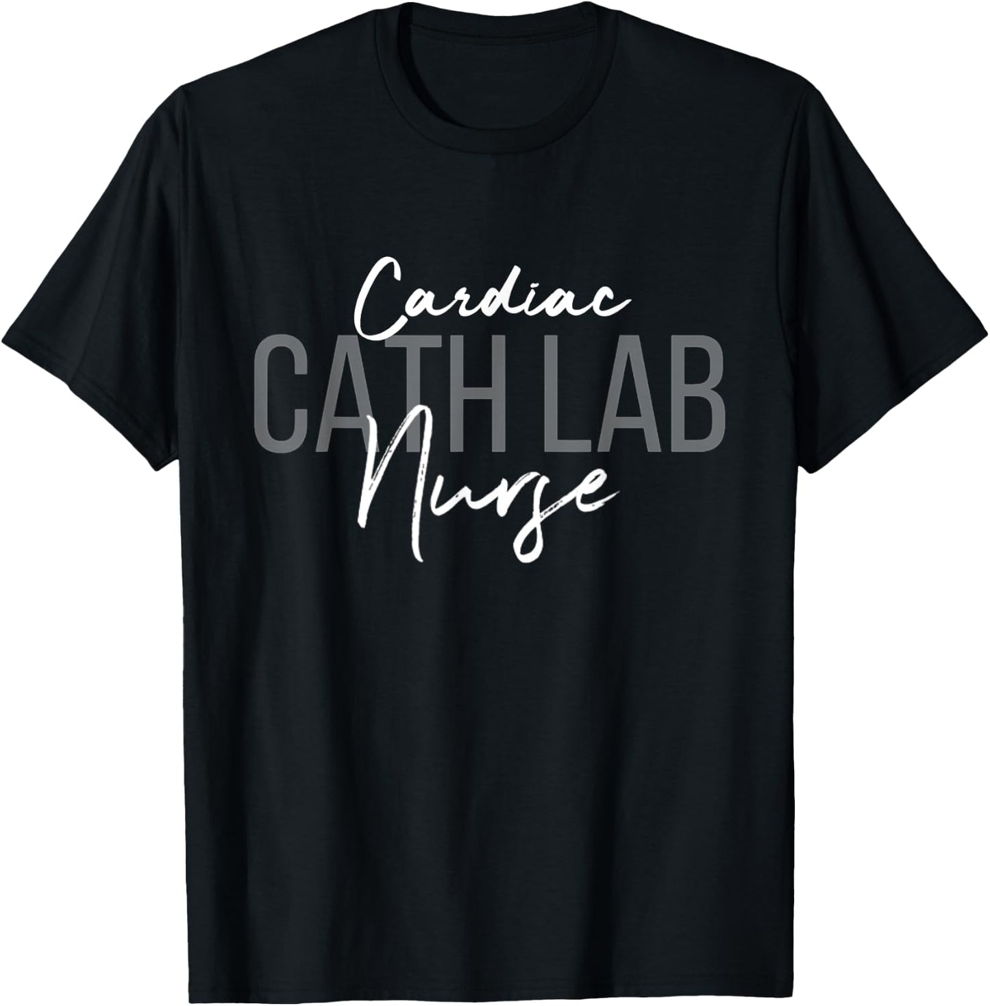 Cardiac Cath Lab Nurse EKG CVT Nursing T-Shirt - T-Shirt | Black