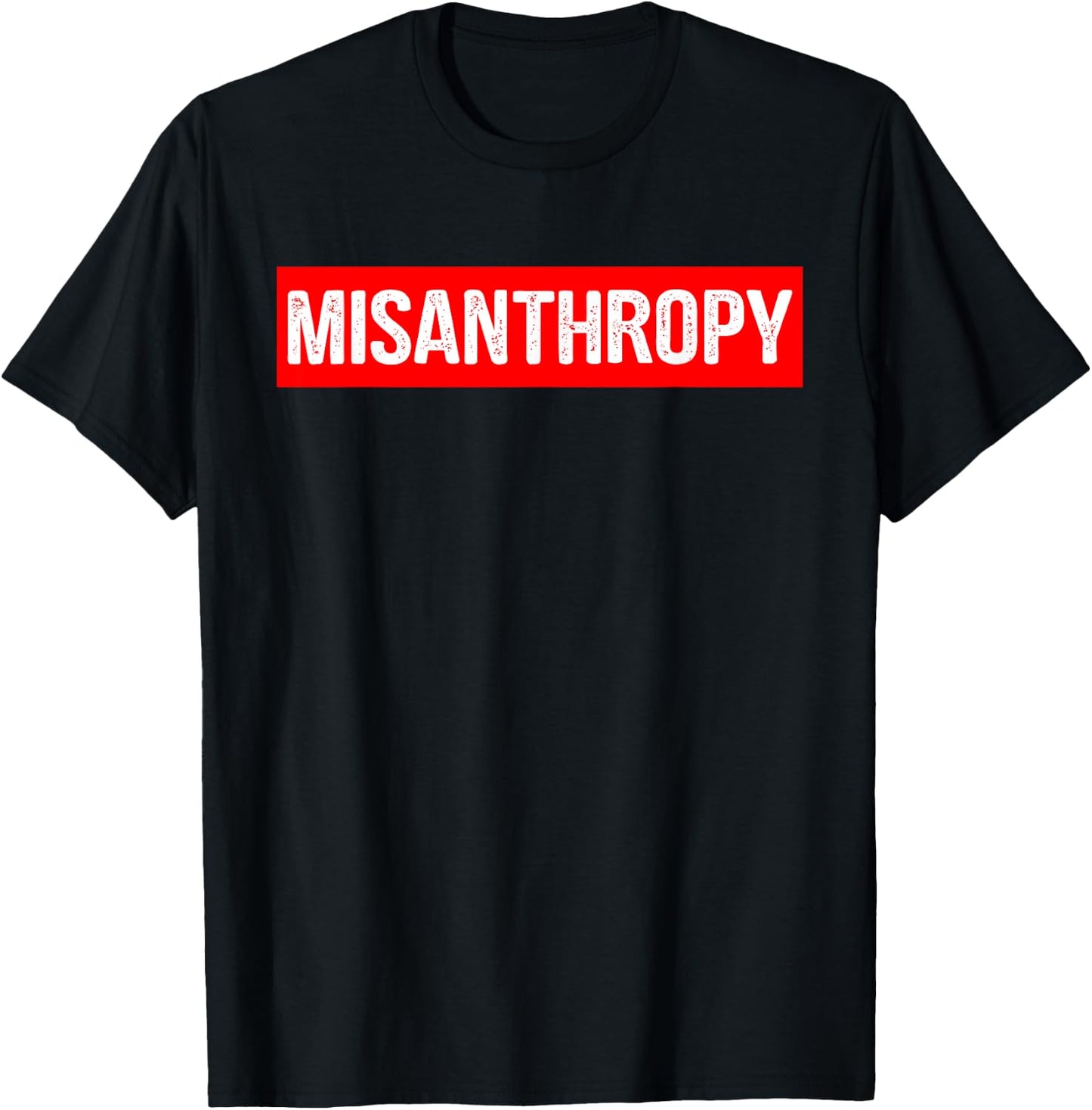 Cool Misanthropy Retro Gift Misanthropist T-Shirt - T-Shirt | Black