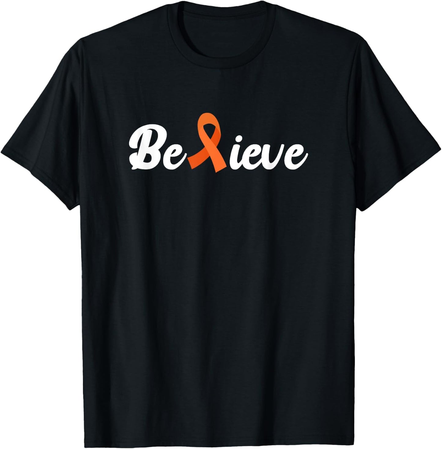 Believe | Aml Leukemia Awareness T-Shirt - T-Shirt | Black