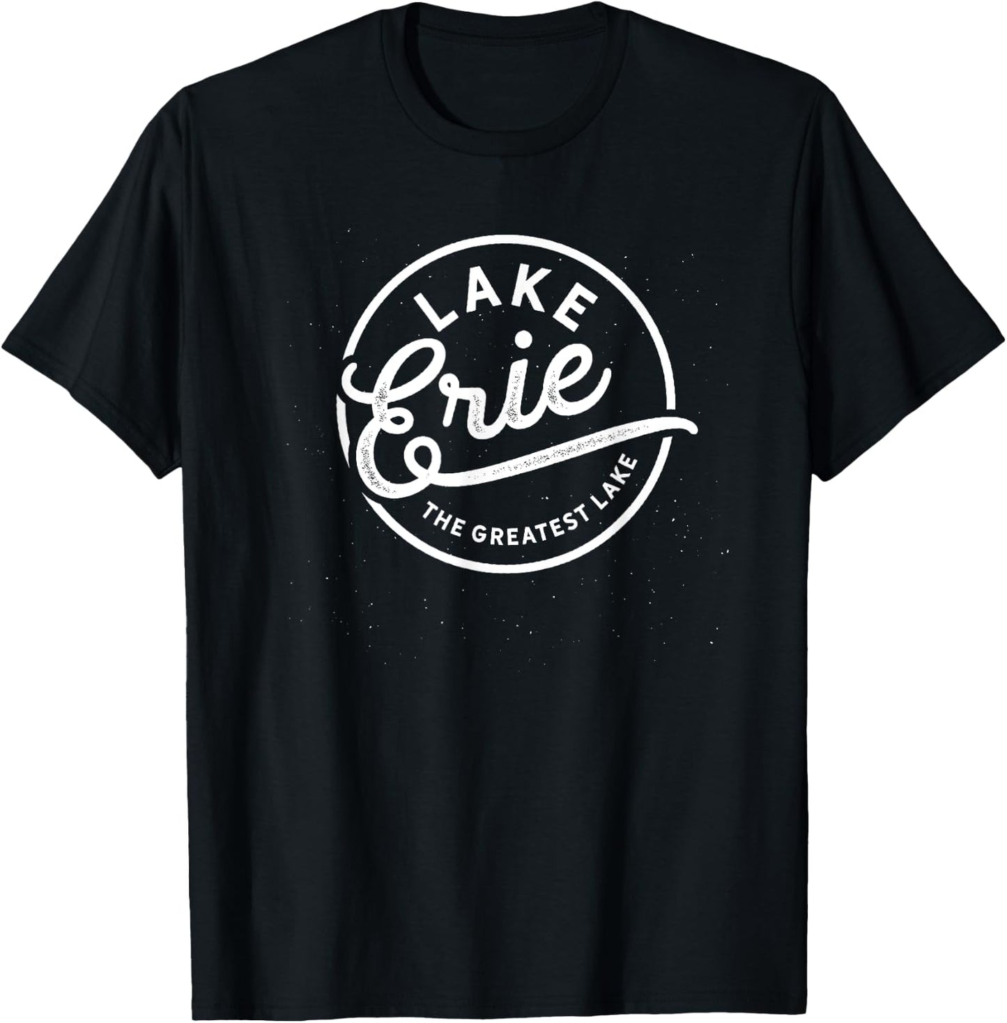 The Great Lakes Shirt - Lake Erie, Lake Life Theme T-Shirt - T-Shirt | Black
