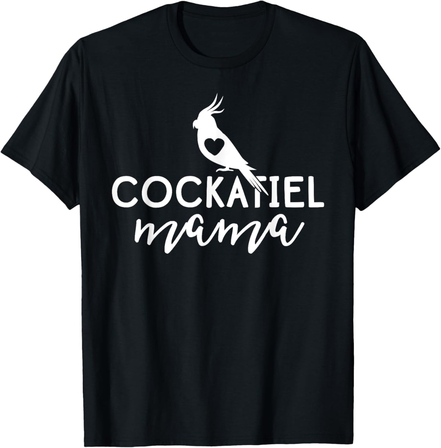 Parrot Women's Cockatiel Shirt Mama Mothers Day Gift Mom T-Shirt - T-Shirt | Black