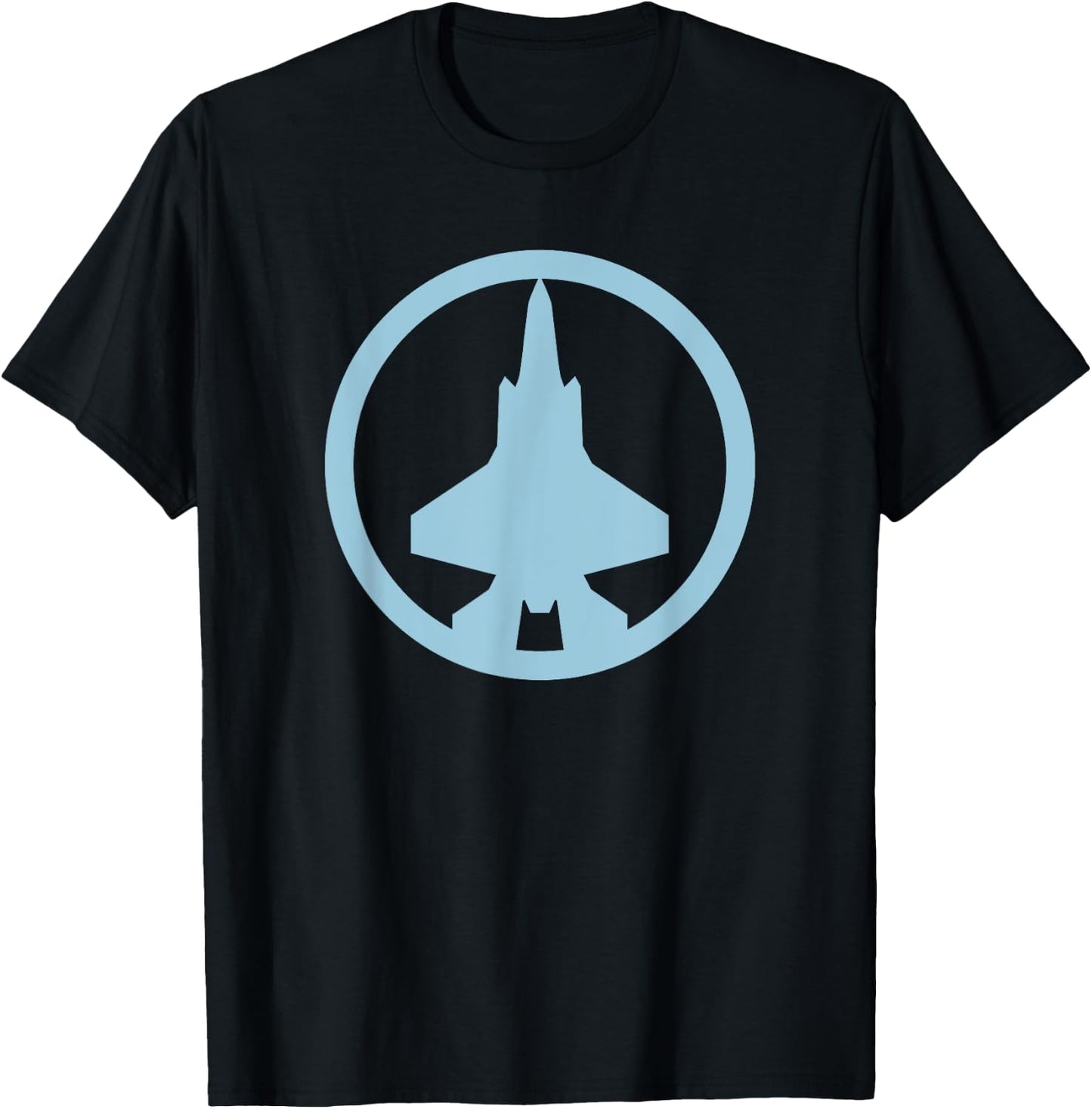 F-35 Lightning II (Blue) Air Force Military Jet T-Shirt - T-Shirt | Black