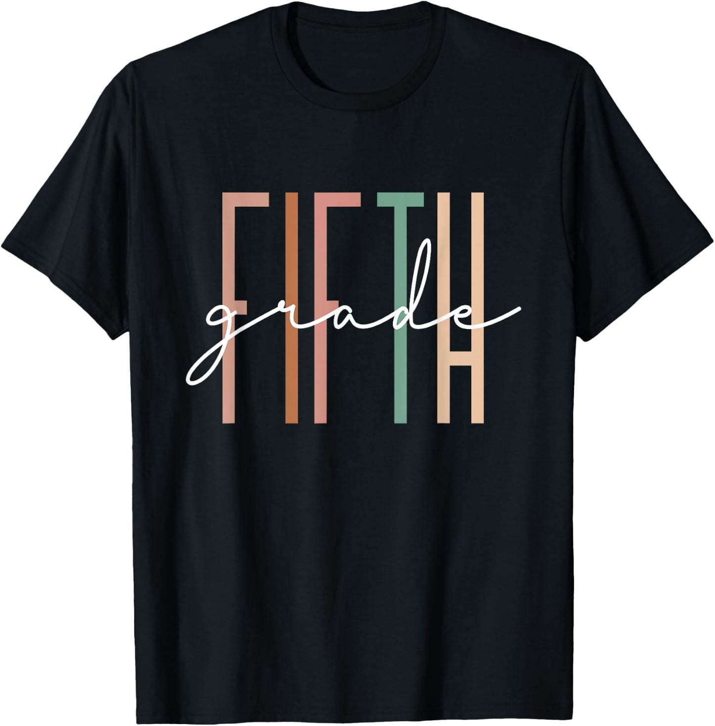 Fifth Grade Girls Boys Teacher Team 5th Grade Squad T-Shirt - T-Shirt | Black
